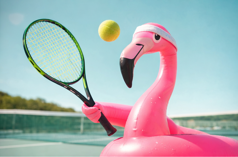 Flamingo tennis